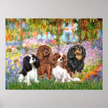 Cavaliers (4) - Garden Print