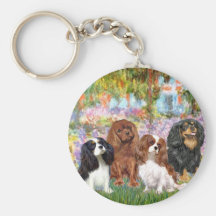 Cavaliers (4) - in Monet's Garden Key Chain
