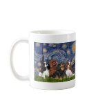 Cavaliers (four) - Starry Night mugs
