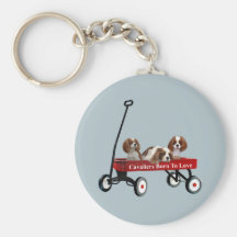 Cavaliers In Wagon Keychain