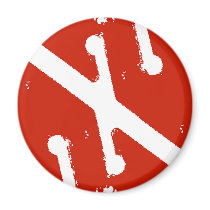 cave arrow flag fridge magnets