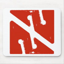 cave arrow flag mousepads