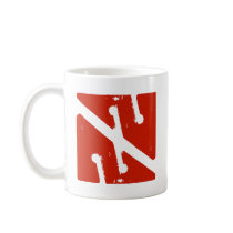 cave arrow flag coffee mug