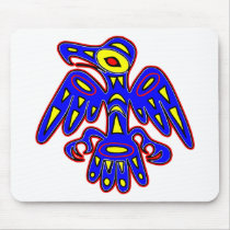 Cave Art, Ancient Bird Drawing Mousepad