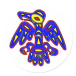 Cave Art, Ancient Bird Drawing stickers