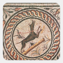 Cave Canem  2nd-3rd century Square Stickers