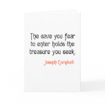 Cave Joseph Campbell Inspirational Quote cards