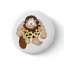 Caveman Pinback Button