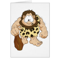 Caveman Greeting Card