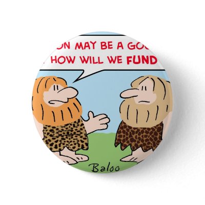 caveman evolution fund pinback button by rexfmay