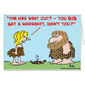 caveman fire warranty cards