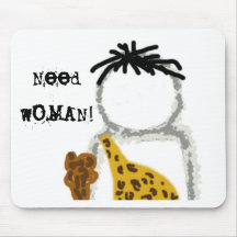 Caveman Ghost Mouse Pads