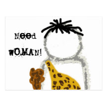 Caveman Ghost Post Card