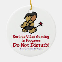 Cavemen Video Games Ornament