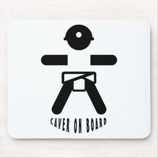 Caver on board mouse mat