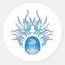 Caving Skull Stickers