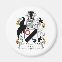 Cay Family Crest Refrigerator Magnets