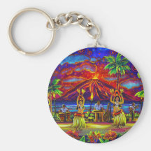 CBjork Hawaiian Luau Key Chain