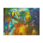 CBjork ISLAND Tiki Lava with Birds Post Card