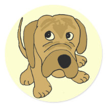 CC- Funny Grumpy Pup Stickers