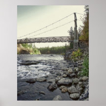 CCC BRIDGE - SPOKANE RIVER - RIVERSIDE STATE PARK POSTER