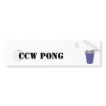 CCW pong bumper stickers