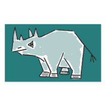 CD- Funky Rhino Cartoon Sticker