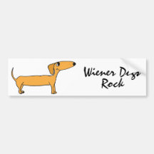 CD- Wiener Dogs Rock Bumper Sticker