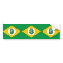 Ceara Brasil, Brazil flag Bumper Stickers