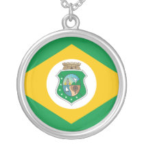 Ceara Brasil, Brazil flag Personalized Necklace