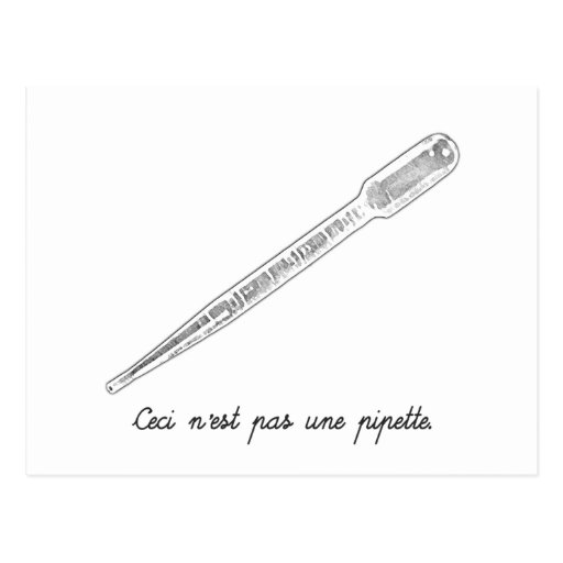 Ceci N'est Pas Une Pipette Post Card