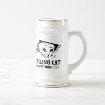 Ceiling Cat is Watching You Coffee Mugs