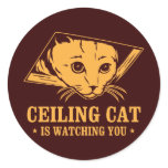 Ceiling Cat is Watching You stickers