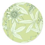 Celadon Green Botanical Floral Stickers