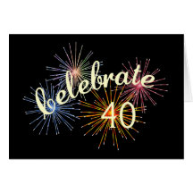Celebrate a 40th Anniversary Greeting Cards