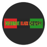Celebrate Black History--Red, Black & Green Banner Round Sticker