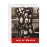Celebrate Clocks Clock Time For A Party Invitation
