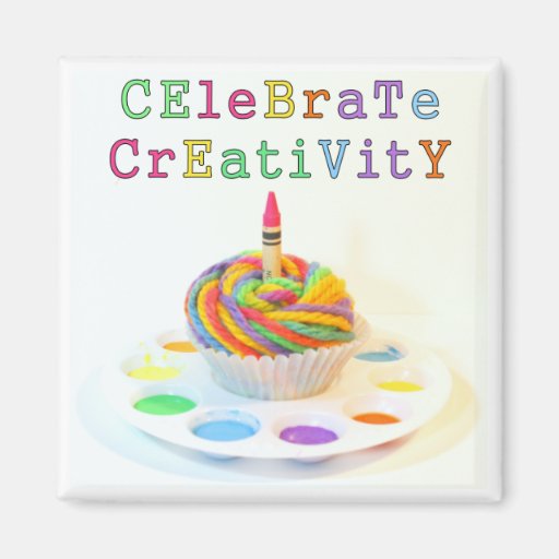 Celebrate Creativity Cupcake Photography Magnets