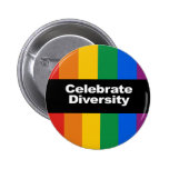 Celebrate Diversity 2 Pinback Buttons
