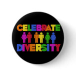 Celebrate Diversity Pinback Buttons