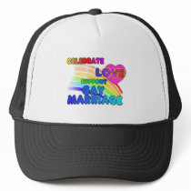 Celebrate Love-Support Gay Marriage Hat