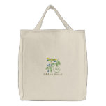 Celebrate Nature Embroidered Dragonfly Tote Bag embroidered bags