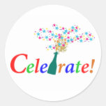 Celebrate! Round Stickers