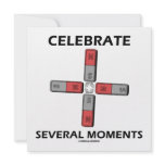 Celebrate Several Moments (Quadrupole Moment) Custom Invitations
