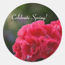 Celebrate Spring! Round Sticker