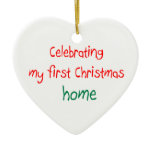 Celebrating 1st Christmas Home Christmas Tree Ornament