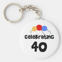 Celebrating 40 key chain