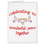 Celebrating 40 years cards