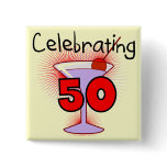 Celebrating 50 Tshirts and Gifts Buttons