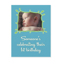 Celebrating a First Birthday Invite